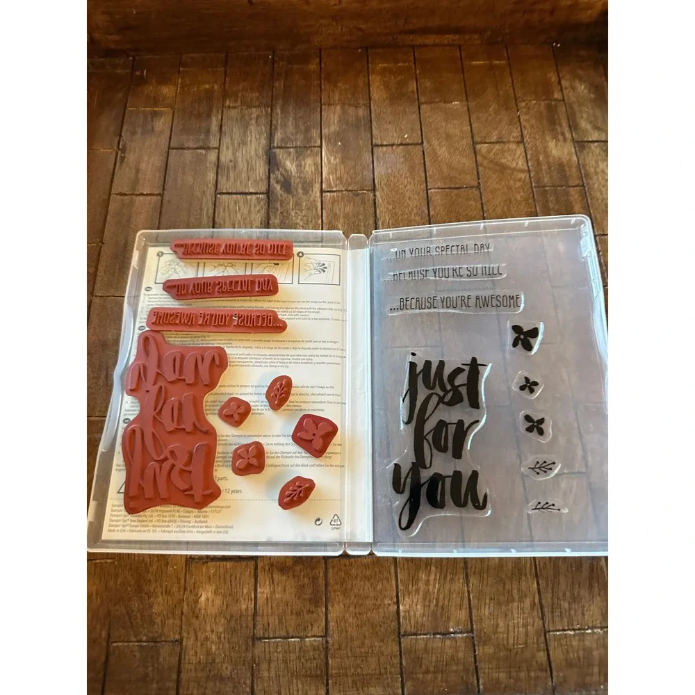 Stampin Up Botanicals For‎ You Sale-A-Bration Cling Rubber Stamp Set 141237 9pc